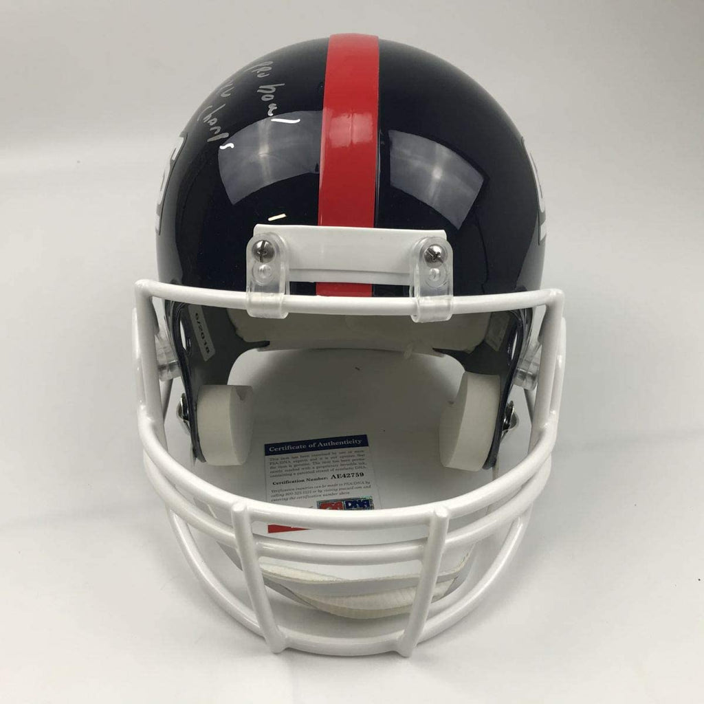 Autographed/Signed Rodney Hampton Inscribed New York Giants Full Size FS F/S Replica Football Helmet PSA/DNA COA