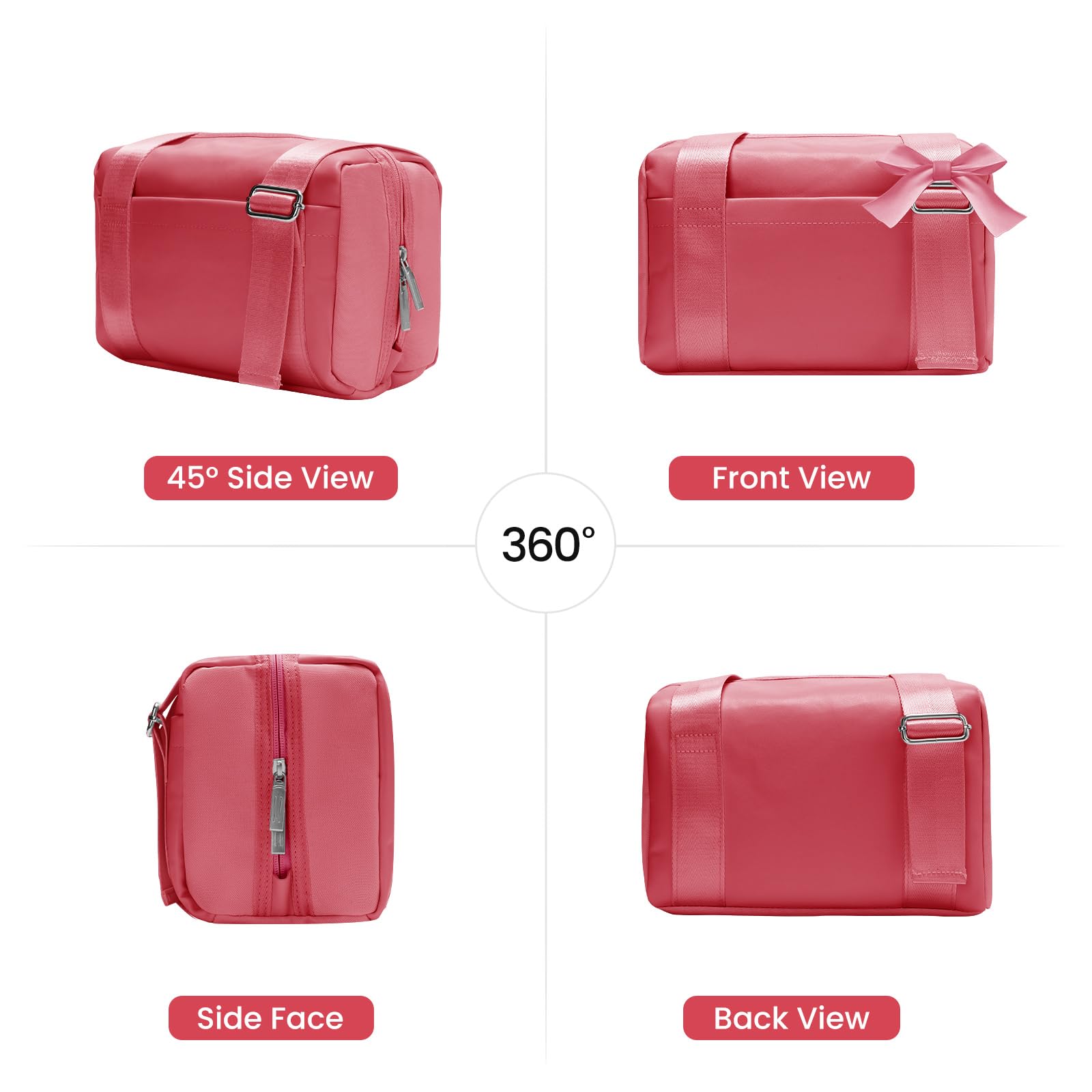 MEXS Mini Waterproof Gym Tote Bag for Women Small Rose Sports Duffel