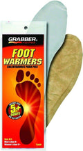 Grabber Foot Warmer Heat Treat 5 Plus Hr Pair Grey Size M/L