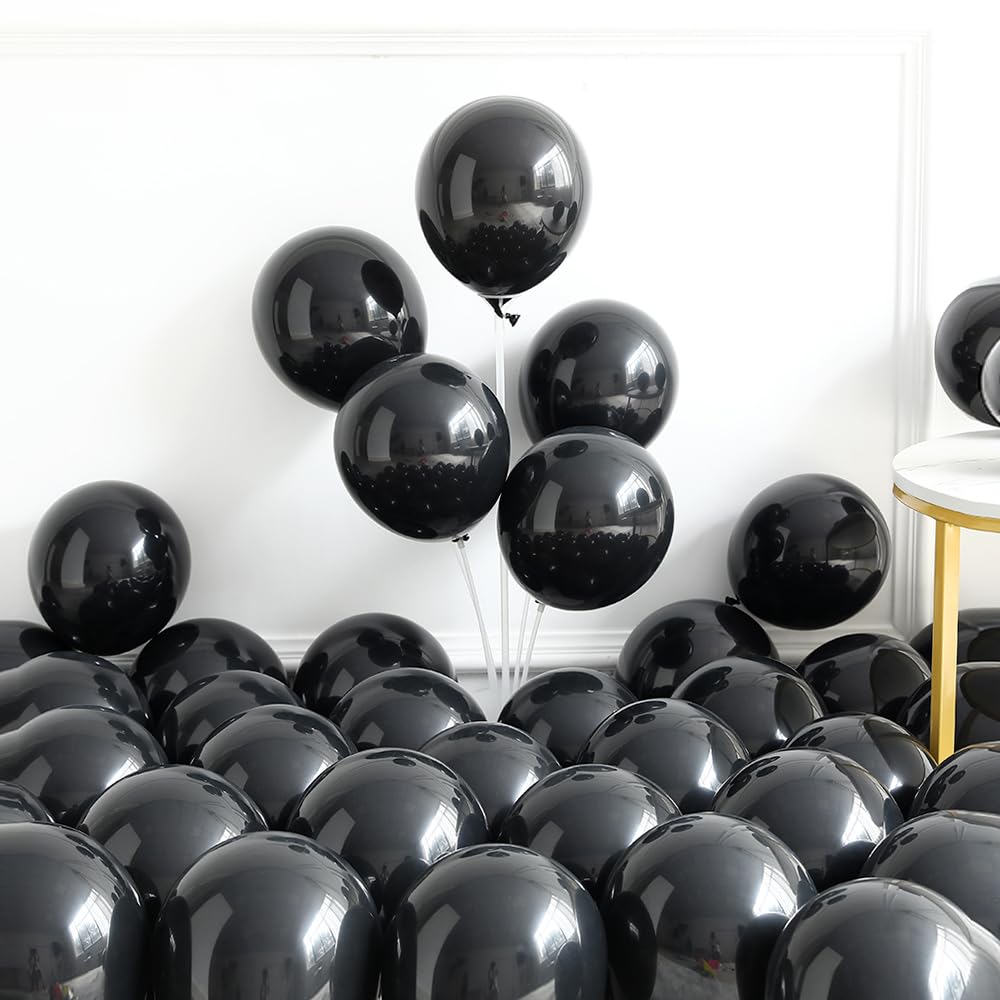 Black and Gold Balloons Garland Arch Kit,141 Pcs Black Silver Metallic Gold Confetti Balloons 2025 Foil Balloons for 2025 Happy New Year Birthday Graduation Party Decorations New Years Eve Party Decor