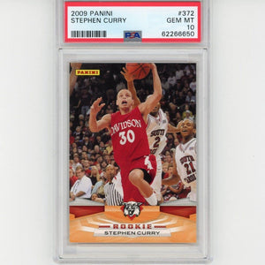 Graded 2009-10 Panini Stephen Steph Curry #372 Rookie RC Basketball Card PSA 10 Gem Mint
