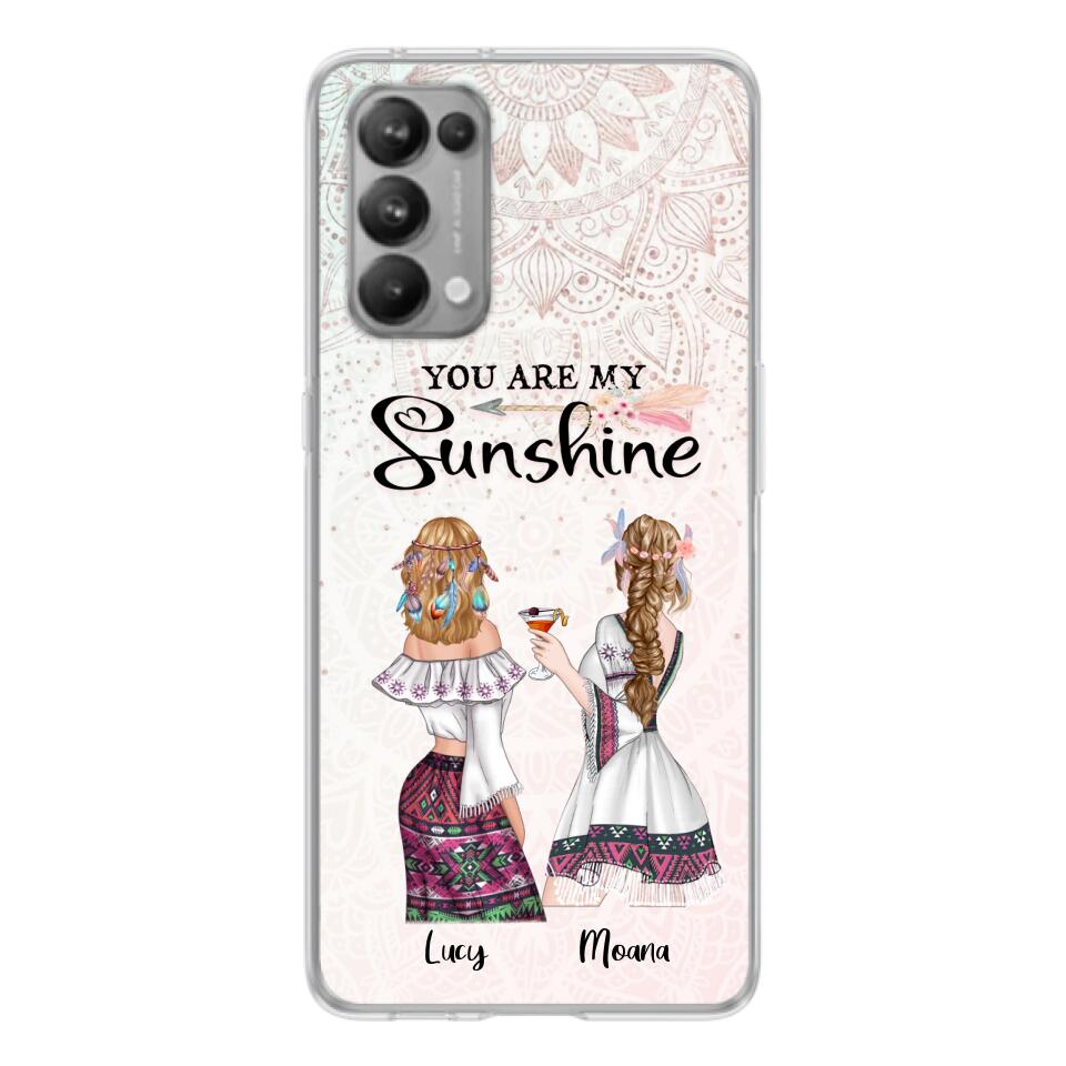 Personalized Bohemian Friends Phone Case - Case For Huawei, Xiaomi & Oppo - You Are My Sunshine