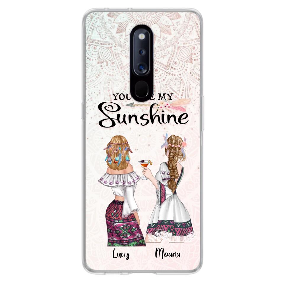 Personalized Bohemian Friends Phone Case - Case For Huawei, Xiaomi & Oppo - You Are My Sunshine