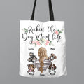 Personalized Dog Mom Canvas Bag - Up to 4 Dogs - Mother's Day Best Gift Idea For Dog Lovers - Rockin' The Dog Mom Life