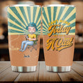 Personalized Fishing Man Tumbler - Gift For Fishing Lovers/Father's Day - Can't Work Today My Arm Is in A Cast