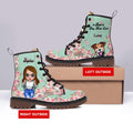 Personalized Dog Mom Martin Short Boots - Gift For Dog Lovers - Best Dog Mom Ever