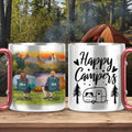 Personalized Camping Carabiner Mug - Gift Idea For Couple/Camping Lover - Happy Campers