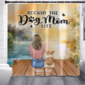 Personalized Dog Mom Shower Curtain - Gift Idea For Dog Lover - Rockin' The Dog Mom Life - Up to 6 Dogs
