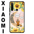 Personalized Memorial Cat Sun Flower Phone Case - Up to 6 Cats - Memorial Gift Idea For Cat Lover - I Love You To The Moon And Back - Case For Xiaomi, Oppo And Huawei