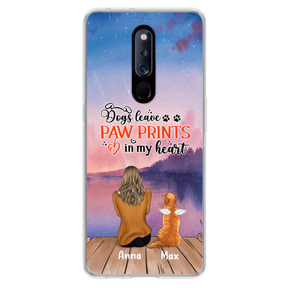 Personalized Dog Phone Case - Man/Woman/Couple With Up to 4 Dogs - Gift Idea For Dog Lover - My Angel Has Paws - Case For Xiaomi, Oppo And Huawei