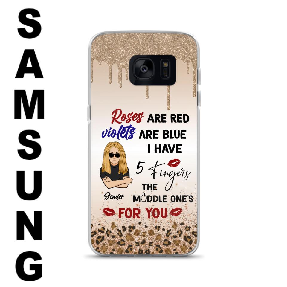 Custom Personalized iPhone and Samsung Case - Gift For Birthday/ Friends - Rose Are Red, Violets Are Blue