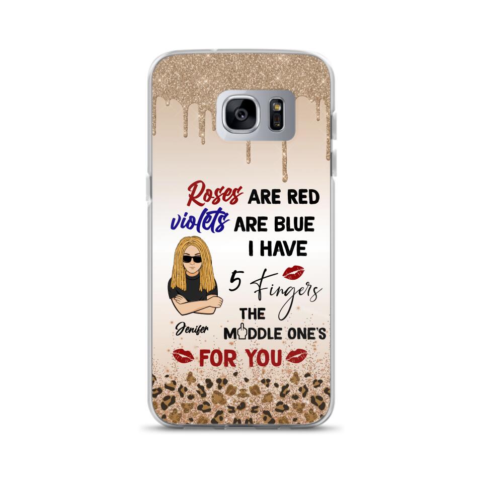Custom Personalized iPhone and Samsung Case - Gift For Birthday/ Friends - Rose Are Red, Violets Are Blue