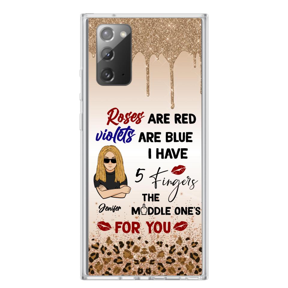 Custom Personalized iPhone and Samsung Case - Gift For Birthday/ Friends - Rose Are Red, Violets Are Blue