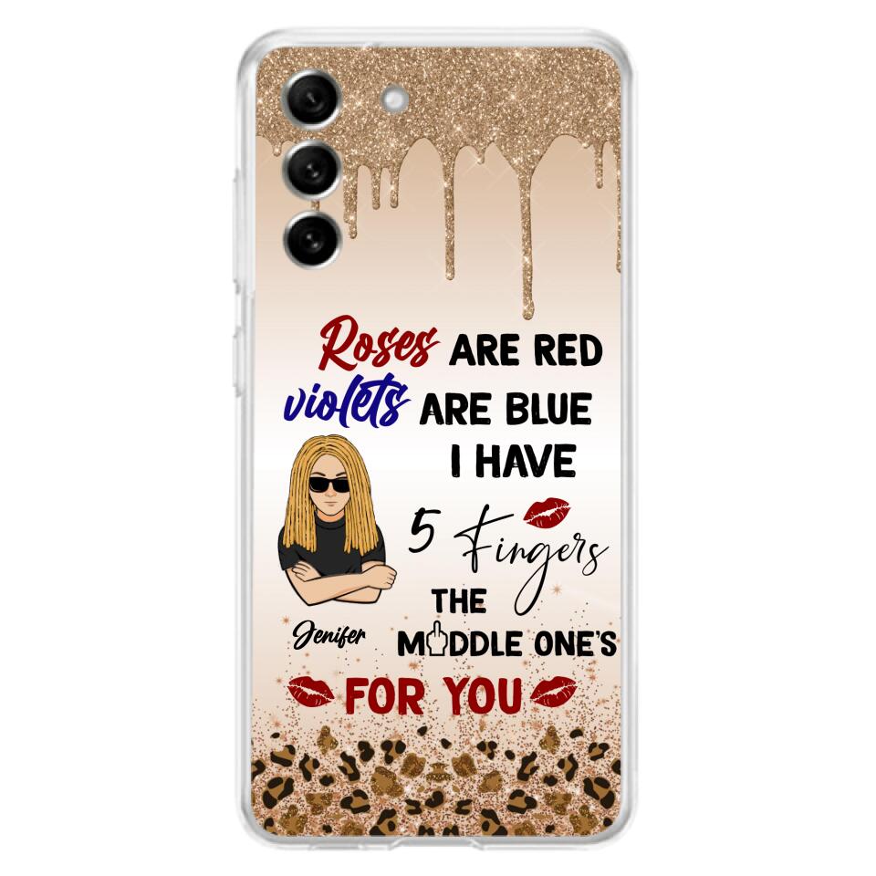 Custom Personalized iPhone and Samsung Case - Gift For Birthday/ Friends - Rose Are Red, Violets Are Blue