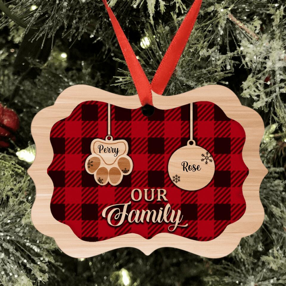 Personalized Christmas Family Ornament - Best Gift For Family - Our Family