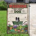 Personalized Dog Flag Sign - Gift Idea For Dog Lovers - Up to 6 Dogs - This Property Is Protected By Highly Trained Dogs