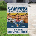 Personalized Camping Flag Sign - Gift For Couple/Single/Camping Lovers - Camping Is Not A Hobby