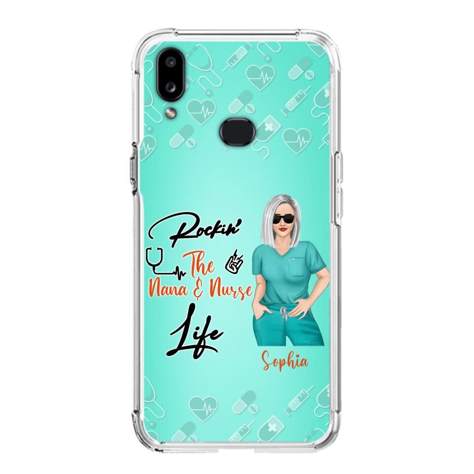 Custom Personalized Nurse Phone Case For iPhone and Samsung - Gift Idea For Mother's Day 2022 - Rockin' The Nana & Nurse