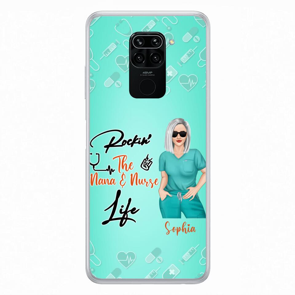 Custom Personalized Nurse Phone Case For Xiaomi/ Oppo/ Huawei - Gift Idea For Mother's Day 2022 - Rockin' The Nana & Nurse