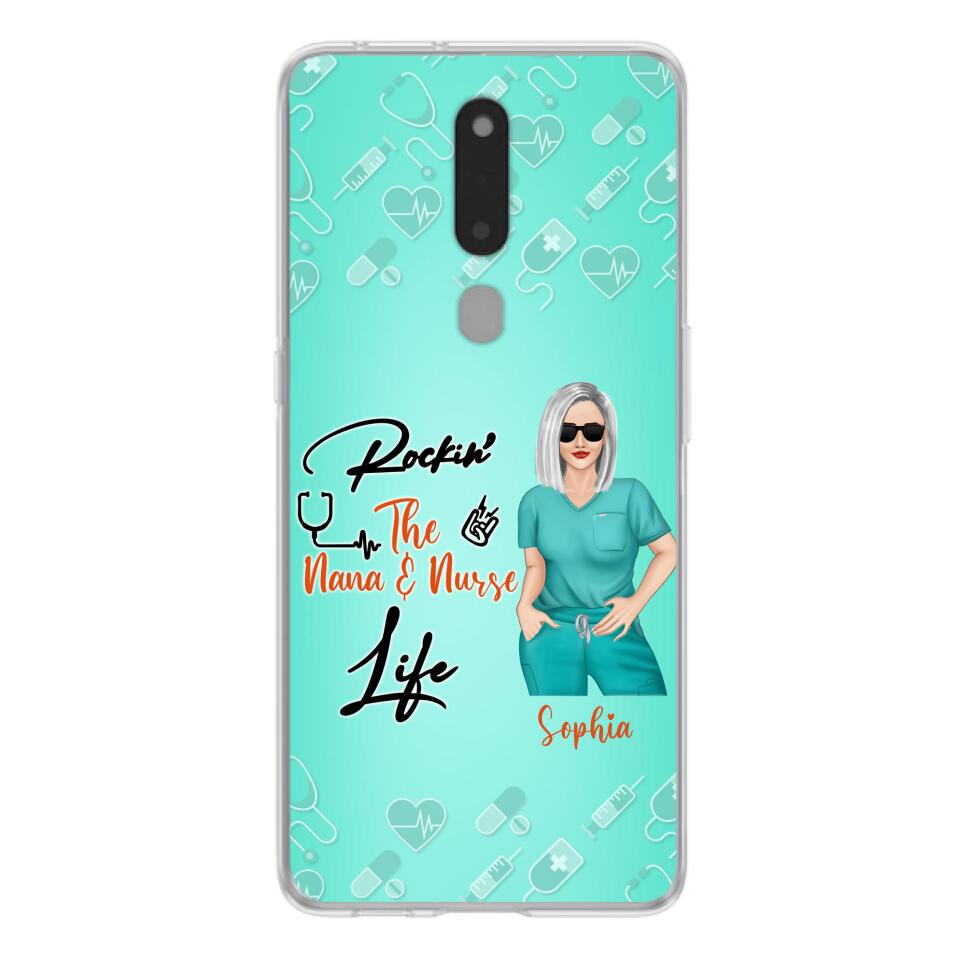 Custom Personalized Nurse Phone Case For Xiaomi/ Oppo/ Huawei - Gift Idea For Mother's Day 2022 - Rockin' The Nana & Nurse