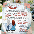 Personalized Mom Quilt/Fleece Blanket - Up to 5 People - Mother's Day Gift For Mom - To My Mom