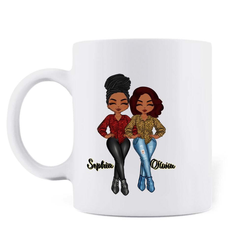Personalized Mother And Daughter Mug - Gift Idea From Daughter To Mother For Mother's Day - Mom, Thanks For The Big Bum Genes, Now We're Both Gorgeous