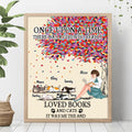 Personalized Reading Girl Poster - Up to 5 Pets - Gift Idea For Book/Dog/Cat Lover - Just A Girl Who Loves Book