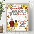 Personalized To My Granddaughter Poster - Gift Idea For Granddaughter - I Want You To Believe Deep In Your Heart