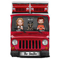 Personalized Off-road Quilt Bed Sets - Gift Idea For Couple  - Couple With Up to 4 Dogs - The Smiths
