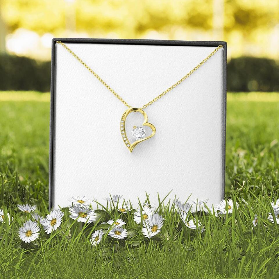 Personalized Mom & Daughter Forever Love Necklace - Gift Idea For Mother's Day - Up to 5 People - Side By Side Or Miles Apart, Mother & Daughter Are Always Close To The Heart