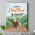 Personalized Dog Mom Canvas - Up to 5 Dogs - Gift Idea For Dog Lovers - Dopest Dog Mom Ever