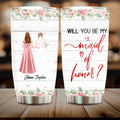 Personalized Bridesmaids Best Friends Tumbler - Up to 5 Friends - Best Gift Idea For Wedding Day - Bridesmaid For A Day, Best Friend For Life