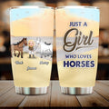 Personalized Horse Lady Tumbler - Gift Idea For Horse Lovers/Mother's Day Gift - Just A Girl Who Loves Horses