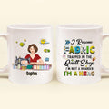 Personalized Hoarder Sewing Mug - Gift Idea For Sewing Lovers - I Rescue Fabric Trapped In The Quilt Shop, I'm Not A Hoarder, I'm A Hero