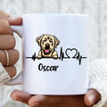 Personalized Heartbeat Dog/Cat Coffee Mug - Up to 2 Pets - Gift Idea For Dog/Cat Lover