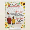 Personalized To My Granddaughter Acrylic Plaque - Best Gifts For Granddaughter - I Want You To Believe Deep In Your Heart