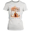 Personalized Fall Pet Mom T-Shirt/Hoodie - Woman With Up to 4 Pets - Best Gift For Dog Lovers/Cat Lovers - I Love You To The Moon And Back