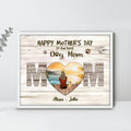 Personalized Dog Mom Poster - Gift Idea For Dog Lover/Mother's Day - Up to 4 Dogs - Happy Mother's Day To The Best Dog Mom