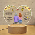 Personalized Wedding Heart-Shaped Acrylic Photo Panel - Gift Idea For Daughter - Whenever You Feel Overwhelmed Remember