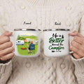 Personalized Camping Enamel Mug - Up to 5 Pets - Gift Idea For Mom/Dad - Life Is Better Around The Campfire