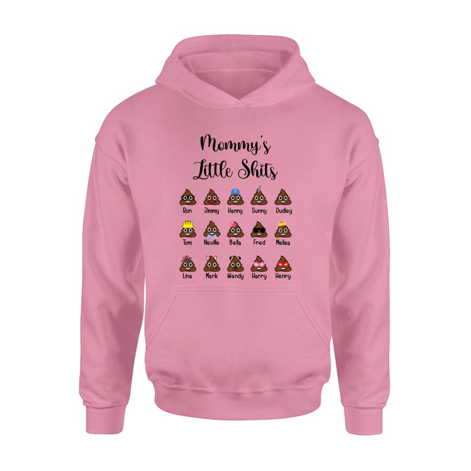 Personalized Kids Shirt - Up to 15 Kids - Gift Idea For Father's Day/Mother's Day - Mommy's Little Shits