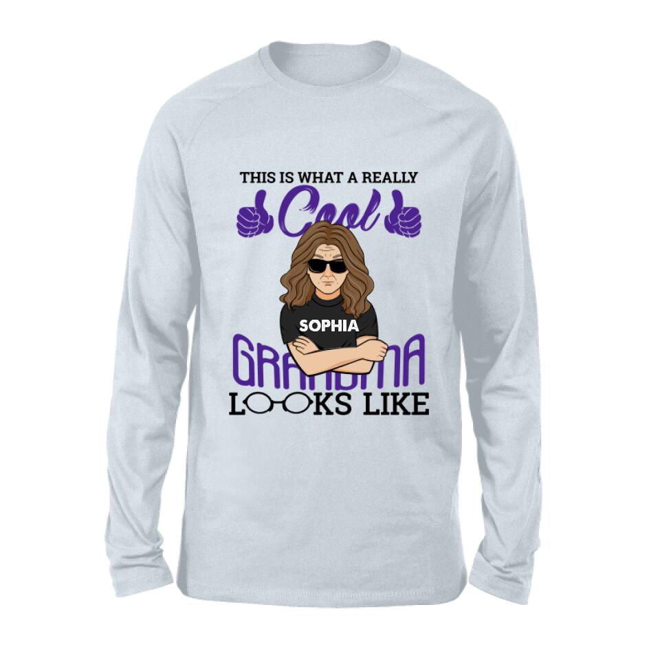 Personalized Cool Grandma/Grandpa Shirt/Hoodie - Gift Idea For Grandparents - This Is What A Really Cool Grandma/Grandpa Looks Like