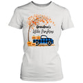 Personalized Autumn Grandma's Pumpkins T-shirt - Gift For Grandma - Up to 6 Pumpkins - Grandma's Little Pumpkins