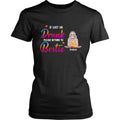 Personalized Black T-shirt - If Lost or Drunk Please Return To Bestie - 50P18G