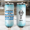 Personalized Squirting Me On Mom's Face Soda Can Tumbler - Father's Day Gift Idea - Happy Father's Day From Your Little Squirt