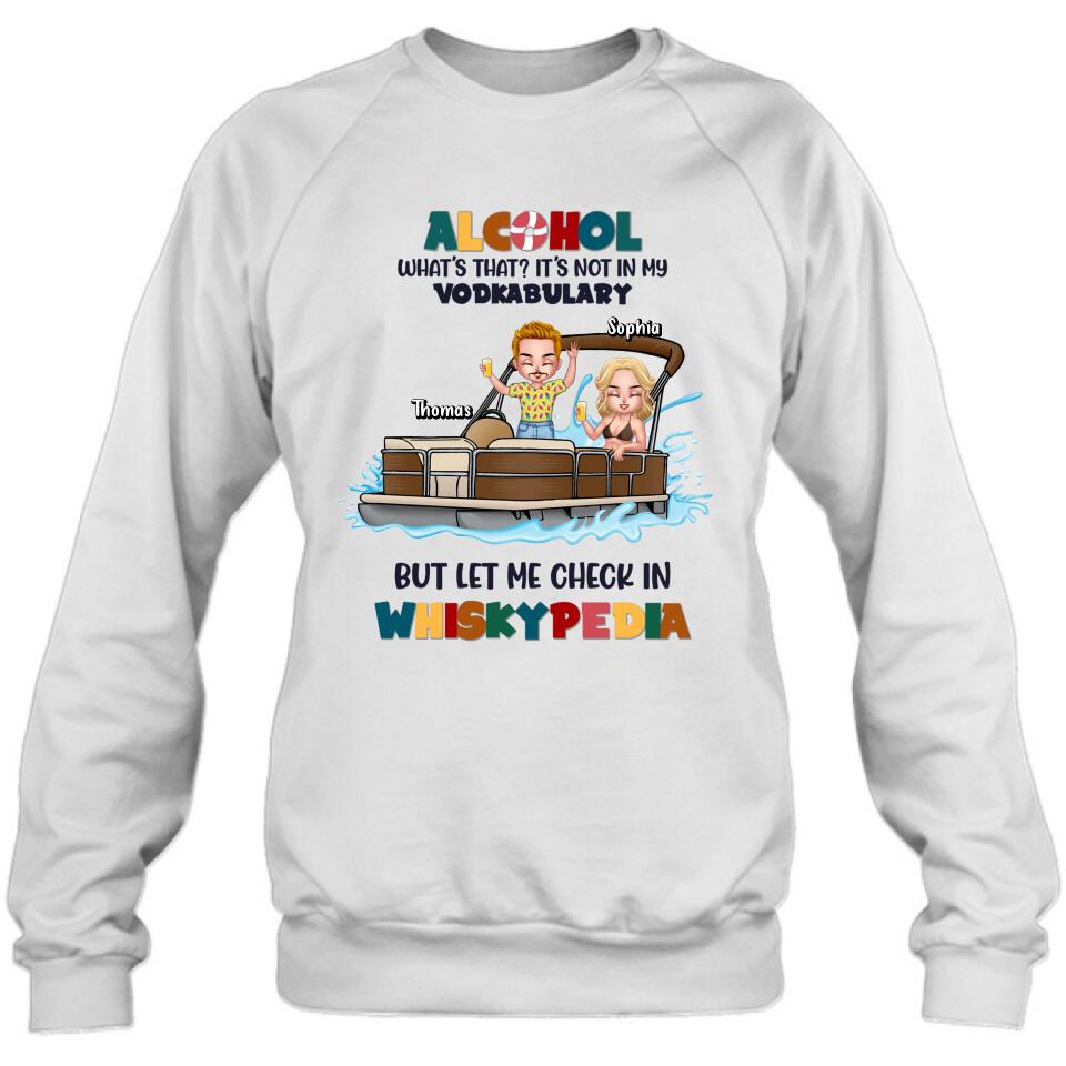Personalized Pontoon Friends Shirt/Hoodie - Up to 4 People - Gift Idea For Friends - Alcohol What's That?
