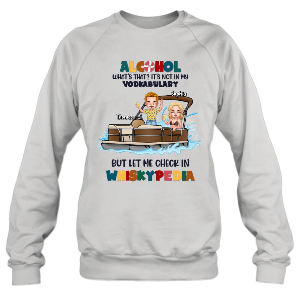 Personalized Pontoon Friends Shirt/Hoodie - Up to 4 People - Gift Idea For Friends - Alcohol What's That?
