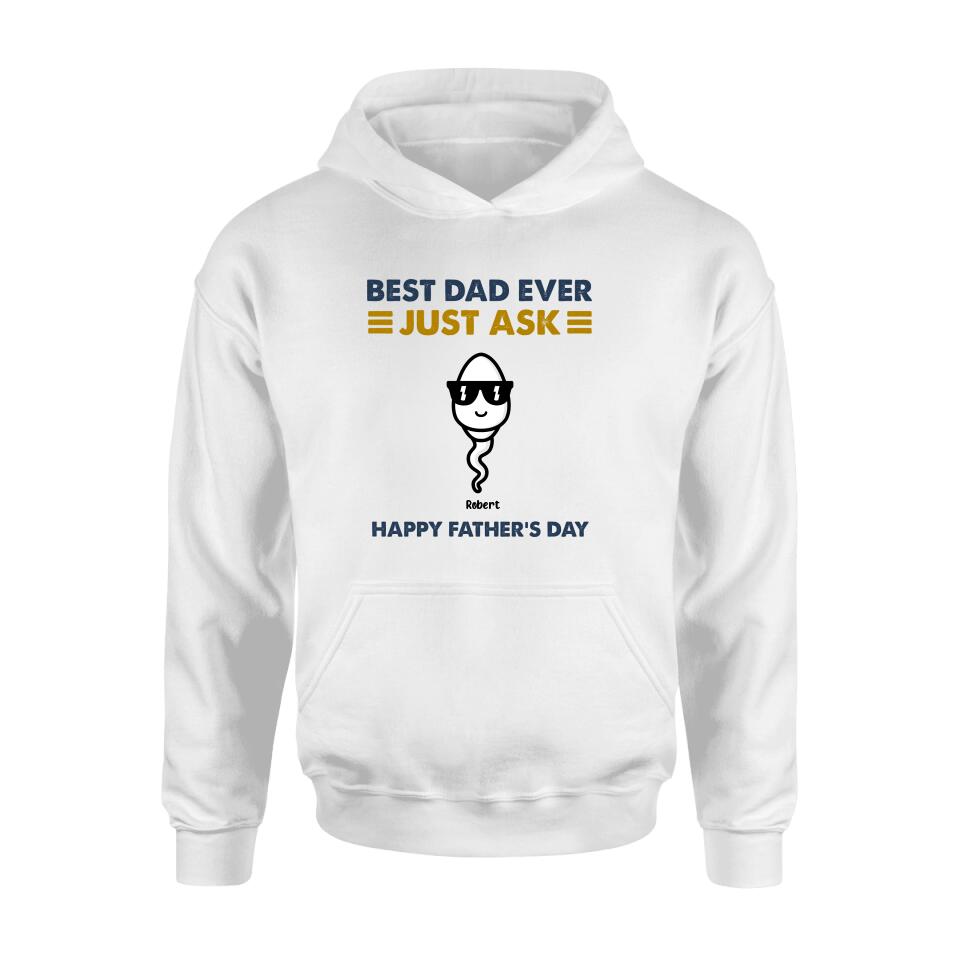 Personalized Father's Day Shirt/Pullover Hoodie - Up to 7 Kids - Father's Day Gift Idea - Best Father Ever