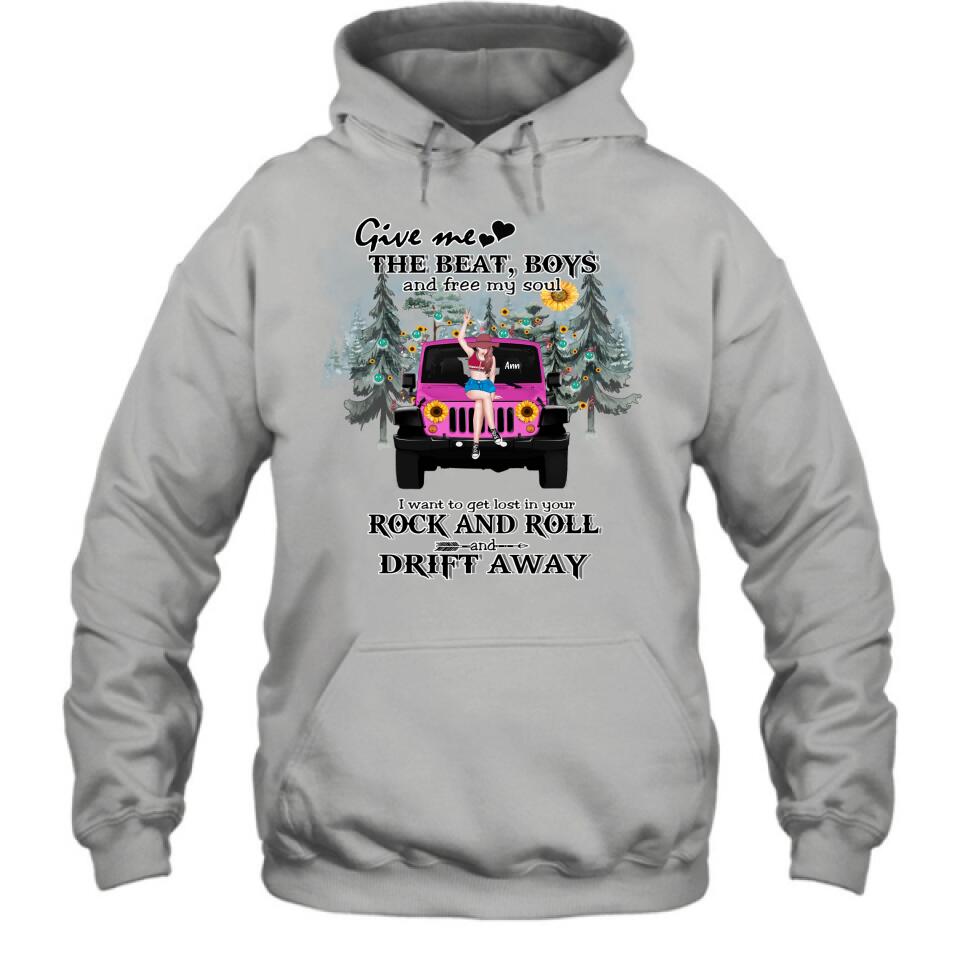 Personalized Boho Off-road Car T-shirt/Hoodie - Gift Idea For Friend - I Want To Get Lost In Your Rock and Roll