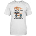 Personalized Autumn Camping T-shirt/Pullover Hoodie - Couple/Parents With Up to 4 Kids, 4 Pets - Gift For Camping Lover - And We Lived Happily Ever After
